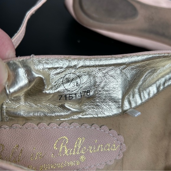 Bold in Ballerina  by atmosphere Pink Ballet Flats with Ankle Ribbon Wrap Size 5 - Picture 5 of 10